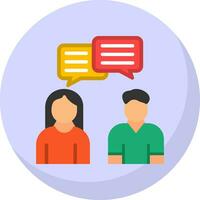 Interactions Vector Icon Design