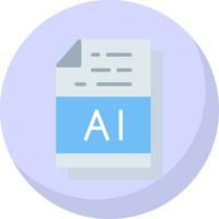 AI File Format Vector Icon Design