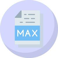 Max File Format Vector Icon Design