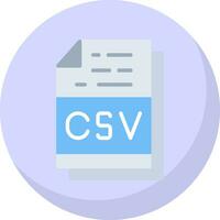 csv archivo formato vector icono diseño