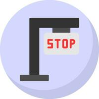 diseño de icono de vector de señal de stop