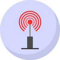 Radio antenna Vector Icon Design