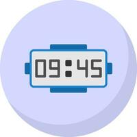 Digital clock Vector Icon Design