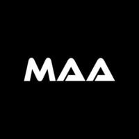 MAA Letter Logo Design, Inspiration for a Unique Identity. Modern Elegance and Creative Design. Watermark Your Success with the Striking this Logo. vector