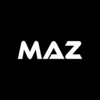 MAZ Letter Logo Design, Inspiration for a Unique Identity. Modern Elegance and Creative Design. Watermark Your Success with the Striking this Logo. vector