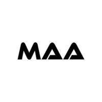 MAA Letter Logo Design, Inspiration for a Unique Identity. Modern Elegance and Creative Design. Watermark Your Success with the Striking this Logo. vector