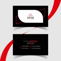 Modern Creative and Simple Corporate Business Card Template Design. vector