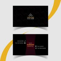 Modern Creative and Simple Corporate Business Card Template Design. vector