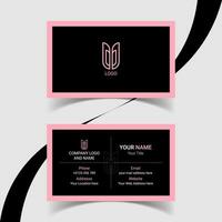 Modern Creative and Simple Corporate Business Card Template Design. vector