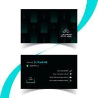 Modern Creative and Simple Corporate Business Card Template Design. vector