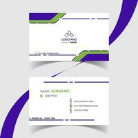 Modern Creative and Simple Corporate Business Card Template Design. vector