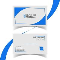 Modern Creative and Simple Corporate Business Card Template Design. vector