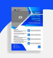 Corporate business flyer layout. Modern flier template design for business. vector