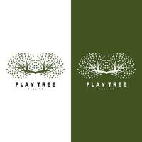 árbol logo planta diseño vector ilustrador modelo