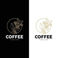 Coffee Logo Design, Coffee Tree Drink Vector, Template Symbol Illustration vector