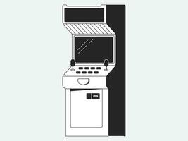 neón estético ilustración paquete vídeo juego de azar máquina ilustración vector