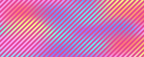 Abstract striped gradient background. Holographic vector foil texture. Rainbow ombre and pink stripes. Iridescent elegant illustration.