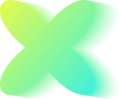 Y2k gradient flower. Holographic soft aura. Blurred aesthetic shape. Y2k gradient flower png