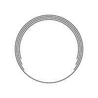 circle frame with line style ellement illustration vector