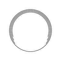 circle frame with line style ellement illustration vector