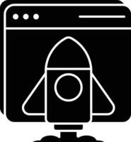 web startup  glyph icons design style vector