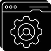user setting   glyph icons design style vector