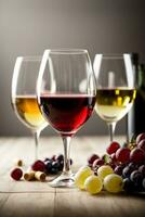 Colors of Wine. AI generated photo