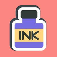 Sticker ink. Indonesian general election elements. Good for prints, posters, infographics, etc. vector