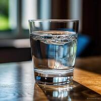 Glass of water. photo