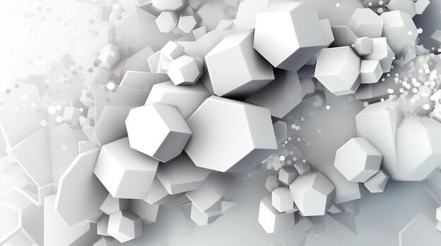 White abstract background, in the style of light white and light gray. Created with Generative AI photo