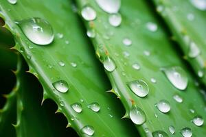 Healing Drops aloe vera. Generate Ai photo