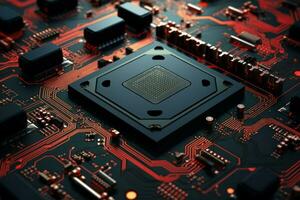 Digitalization processor. Generate Ai photo