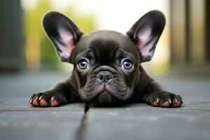 Charming Cute french bulldog. Generate Ai photo