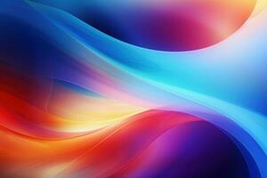 Luminous Colorful light background. Generate Ai photo