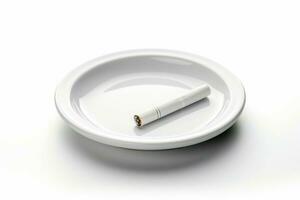 Cigarette ashtray. Generate Ai photo