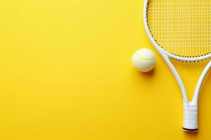 Athletic tennis racket. Generate Ai photo