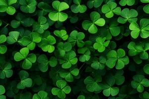 Clover leaves. Generate Ai photo