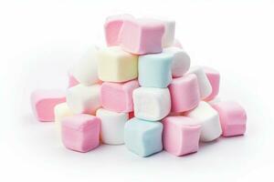 Festive Colorful marshmallow. Generate Ai photo