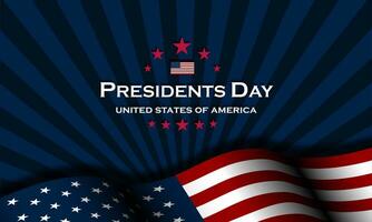 President's Day Background Design. Banner, Poster, Greeting Card. Vector Illustration