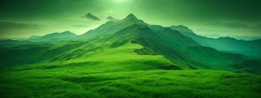 verde planeta - tierra. ai generado foto