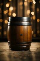 background of barrel. AI generated photo