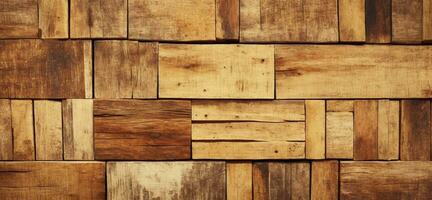 reclaimed wood Wall Paneling texture. AI generated photo