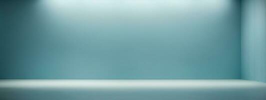 blur abstract soft blue studio and wall background. AI generated photo