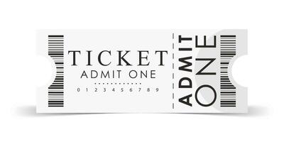 Ticket sample. Ticket design template. Vector. vector