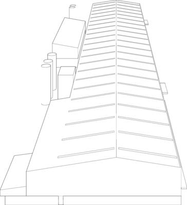 3D illustration of industrial building