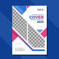 Company cover template design vector