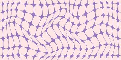 Y2k retro background. Cute checkerboard pattern. Psychedelic groovy wavy design. Funky 70s aesthetic wavy wallpaper. vector