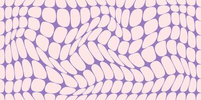 Y2k retro background. Cute checkerboard pattern. Psychedelic groovy wavy design. Funky 70s aesthetic wavy wallpaper. vector