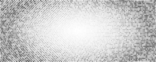 Dotted background. Abstract halftone concentric pattern. Gradient mosaic radial texture. Vector
