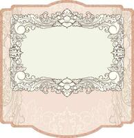 Vintage frame.Decorative border frames, retro style. vector